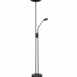 Lampadaire à vasque Globo GANINA LED Noir, 2 lumières