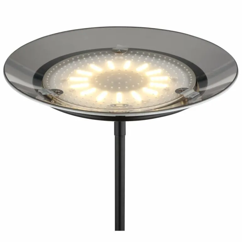 Lampadaire à vasque Globo GANINA LED Noir, 2 lumières