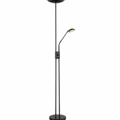Lampadaire à vasque Globo GANINA LED Noir, 2 lumières
