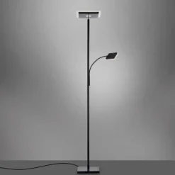 Lampadaire à vasque Leuchten-Direkt HANS LED Noir, 2 lumières