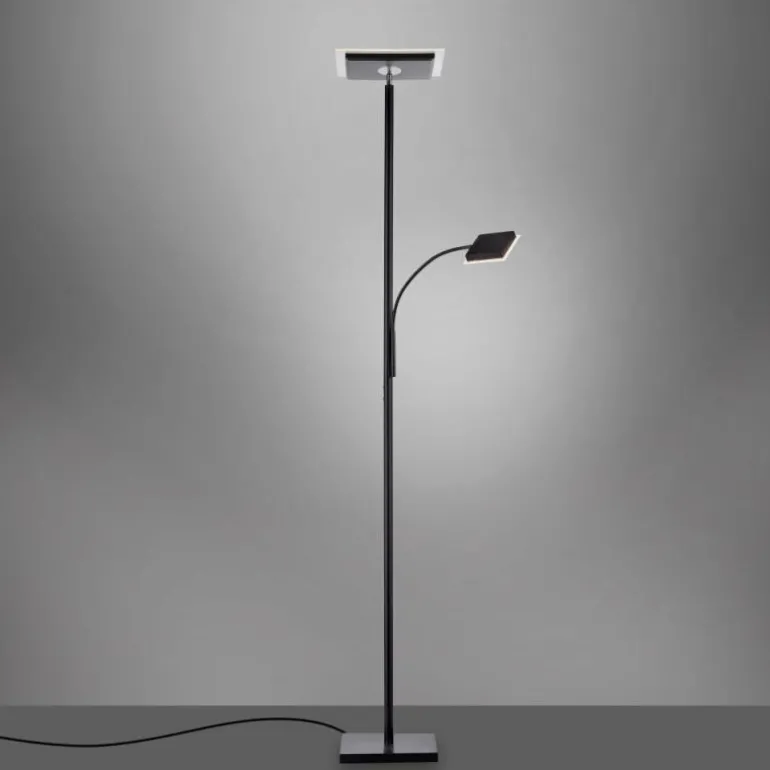 Lampadaire à vasque Leuchten-Direkt HANS LED Noir, 2 lumières