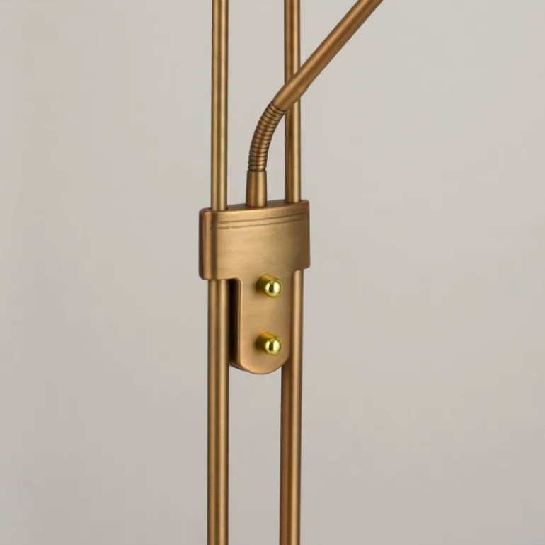 Lampadaire à vasque Leuchten-Direkt ZAHARA LED Vieux laiton, 2 lumières