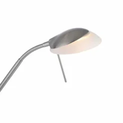 Lampadaire à vasque Leuchten-Direkt ZAHARA LED Acier brossé, 2 lumières