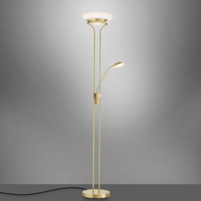 Lampadaire à vasque Leuchten-Direkt ZAHARA LED Laiton, 2 lumières