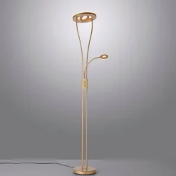 Lampadaire à vasque Leuchten-Direkt HELIA LED Laiton, 3 lumières