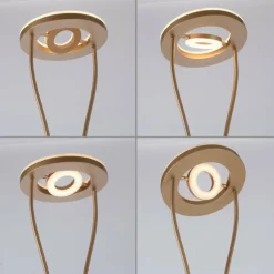 Lampadaire à vasque Leuchten-Direkt HELIA LED Laiton, 3 lumières