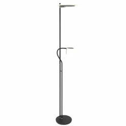 Lampadaire à vasque Steinhauer Turound LED Noir, 2 lumières