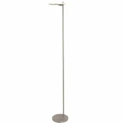 Lampadaire à vasque Steinhauer Turound LED Acier brossé, 1 lumière