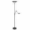 Lampadaire à vasque Steinhauer Soleil LED Noir, 2 lumières