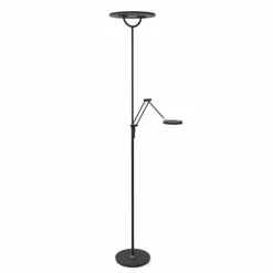 Lampadaire à vasque Steinhauer Soleil LED Noir, 2 lumières
