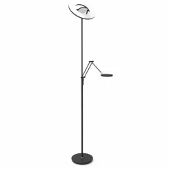 Lampadaire à vasque Steinhauer Soleil LED Noir, 2 lumières