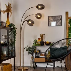 Lampadaire Verbania Laiton, 3 lumières