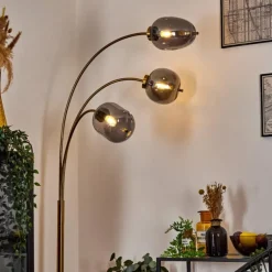 Lampadaire Verbania Laiton, 3 lumières