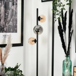 Lampadaire - Verre 10 cm, 12 cm Remaisnil Ambre, Fumé, 3 lumières