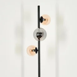 Lampadaire - Verre 10 cm, 12 cm Remaisnil Ambre, Fumé, 3 lumières