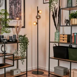 Lampadaire - Verre 10 cm, 12 cm Remaisnil Ambre, Fumé, 3 lumières