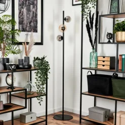 Lampadaire - Verre 10 cm, 12 cm Remaisnil Ambre, Fumé, 3 lumières