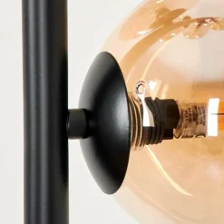 Lampadaire - Verre 10 cm, 12 cm Remaisnil Ambre, Fumé, 3 lumières