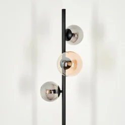 Lampadaire - Verre 10 cm, 12 cm Remaisnil Ambre, Fumé, 3 lumières