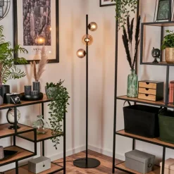 Lampadaire - Verre 10 cm, 12 cm Remaisnil Ambre, Fumé, 3 lumières