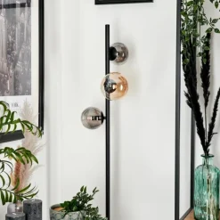 Lampadaire - Verre 10 cm, 12 cm Remaisnil Ambre, Fumé, 3 lumières