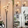 Lampadaire - Verre 10 cm Bernado Clair, 6 lumières