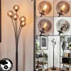 Lampadaire - Verre 10 cm Bernado Fumé, 5 lumières