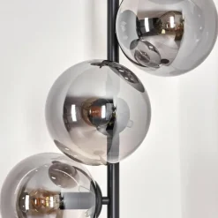 Lampadaire - Verre 15 cm Gastor Fumé, 6 lumières