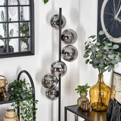 Lampadaire - Verre 15 cm Gastor Fumé, 6 lumières