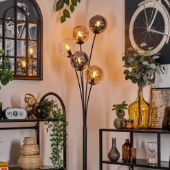 Lampadaire - Verre 15 cm Gastor Ambre, Clair, Fumé, 5 lumières