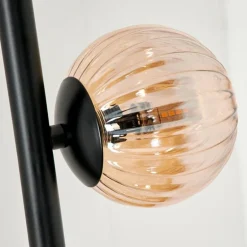 Lampadaire - Verre 10 cm Remaisnil Ambre, 6 lumières