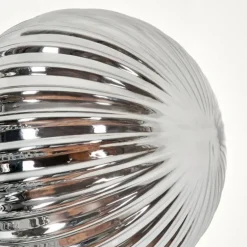 Lampadaire - Verre 12 cm Remaisnil Noir, 3 lumières