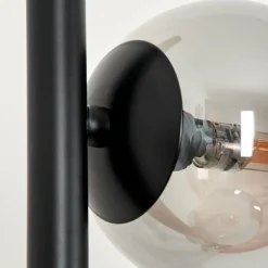 Lampadaire - Verre Remaisnil Noir, 6 lumières