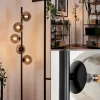 Lampadaire - Verre Remaisnil Noir, 5 lumières
