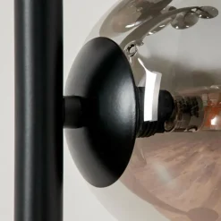 Lampadaire - Verre Remaisnil Noir, 5 lumières