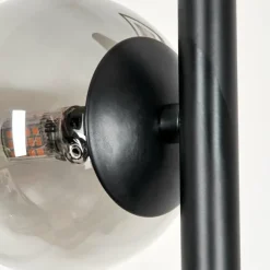 Lampadaire - Verre Remaisnil Noir, 3 lumières