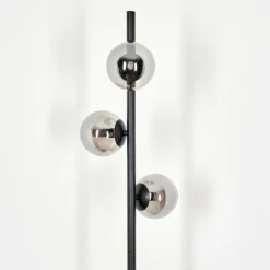 Lampadaire - Verre Remaisnil Noir, 3 lumières