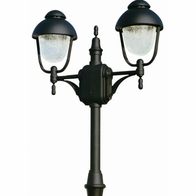 Lampadaire Albert 2040 Noir, 2 lumières