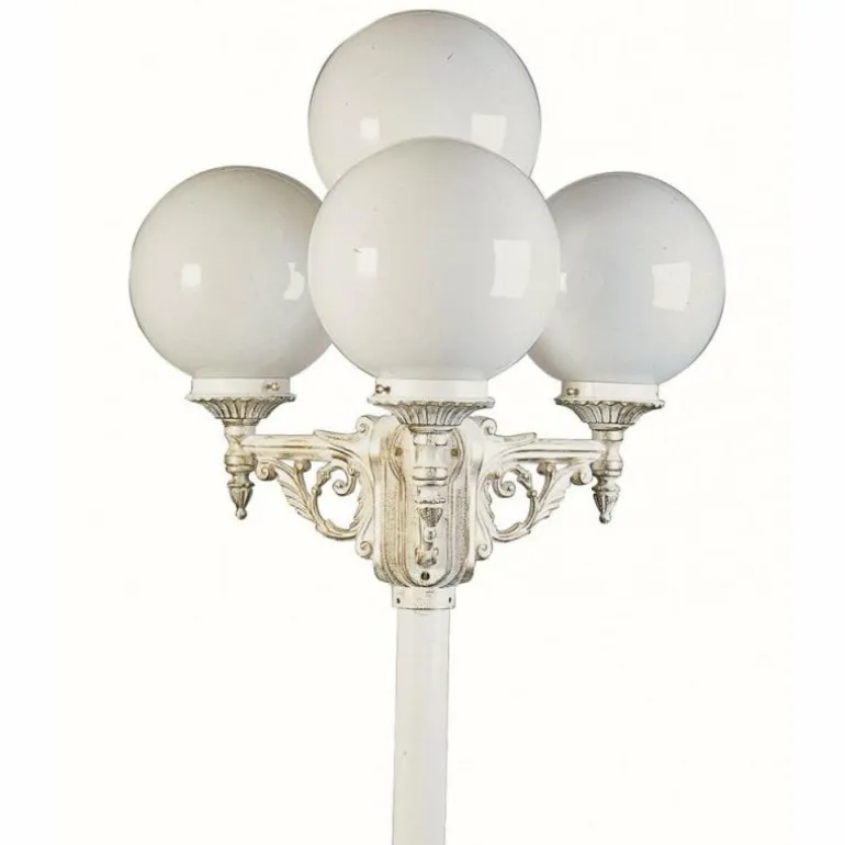 Lampadaire Albert 2051 Or, Blanc, 4 lumières