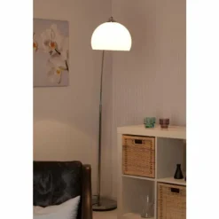 Lampadaire arqué Brilliant Vessa Chrome, 1 lumière