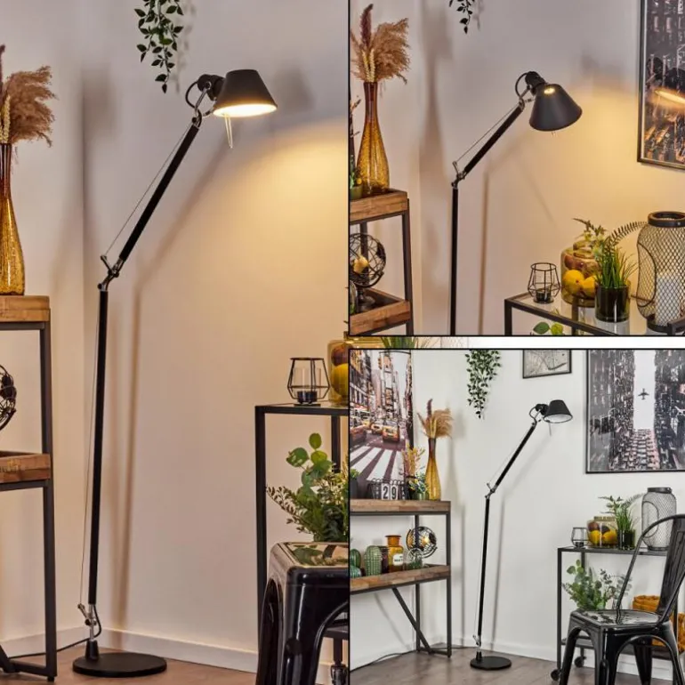 Lampadaire Artemide TOLOMEO Chrome, Noir, 1 lumière