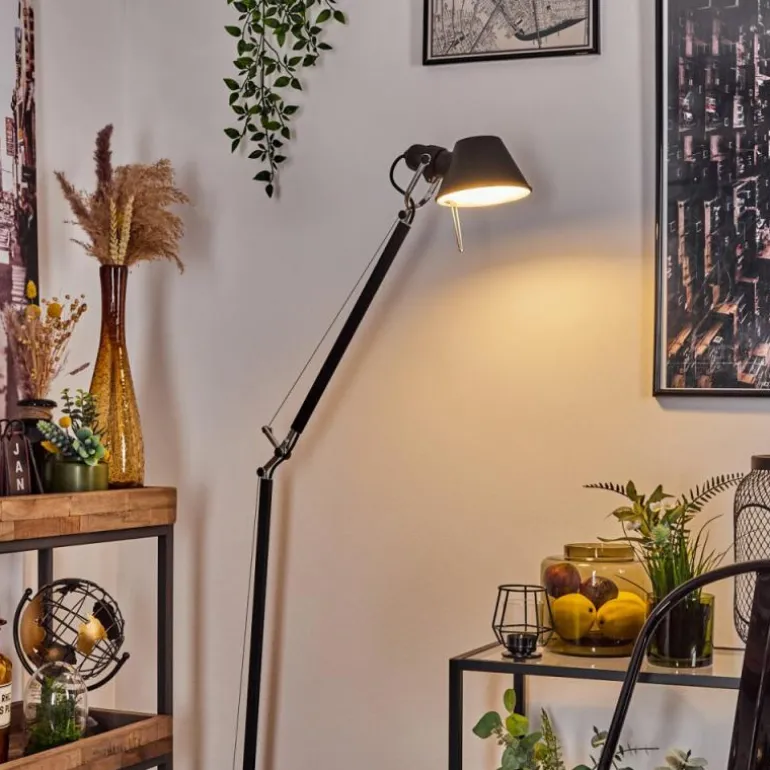 Lampadaire Artemide TOLOMEO Chrome, Noir, 1 lumière