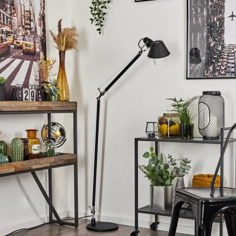 Lampadaire Artemide TOLOMEO Chrome, Noir, 1 lumière