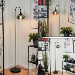 Lampadaire Azurara Noir, 1 lumière