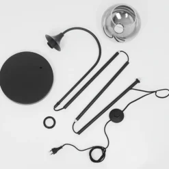 Lampadaire Azurara Noir, 1 lumière