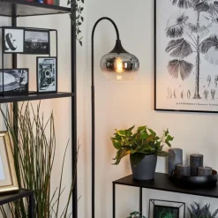 Lampadaire Azurara Noir, 1 lumière