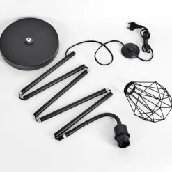 Lampadaire Baguio Noir, 1 lumière