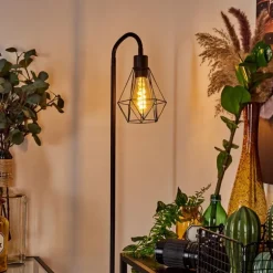 Lampadaire Baguio Noir, 1 lumière