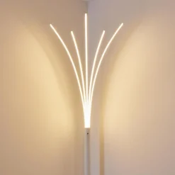 Lampadaire Bakersfield LED Blanc, 1 lumière