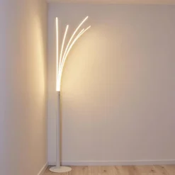 Lampadaire Bakersfield LED Blanc, 1 lumière